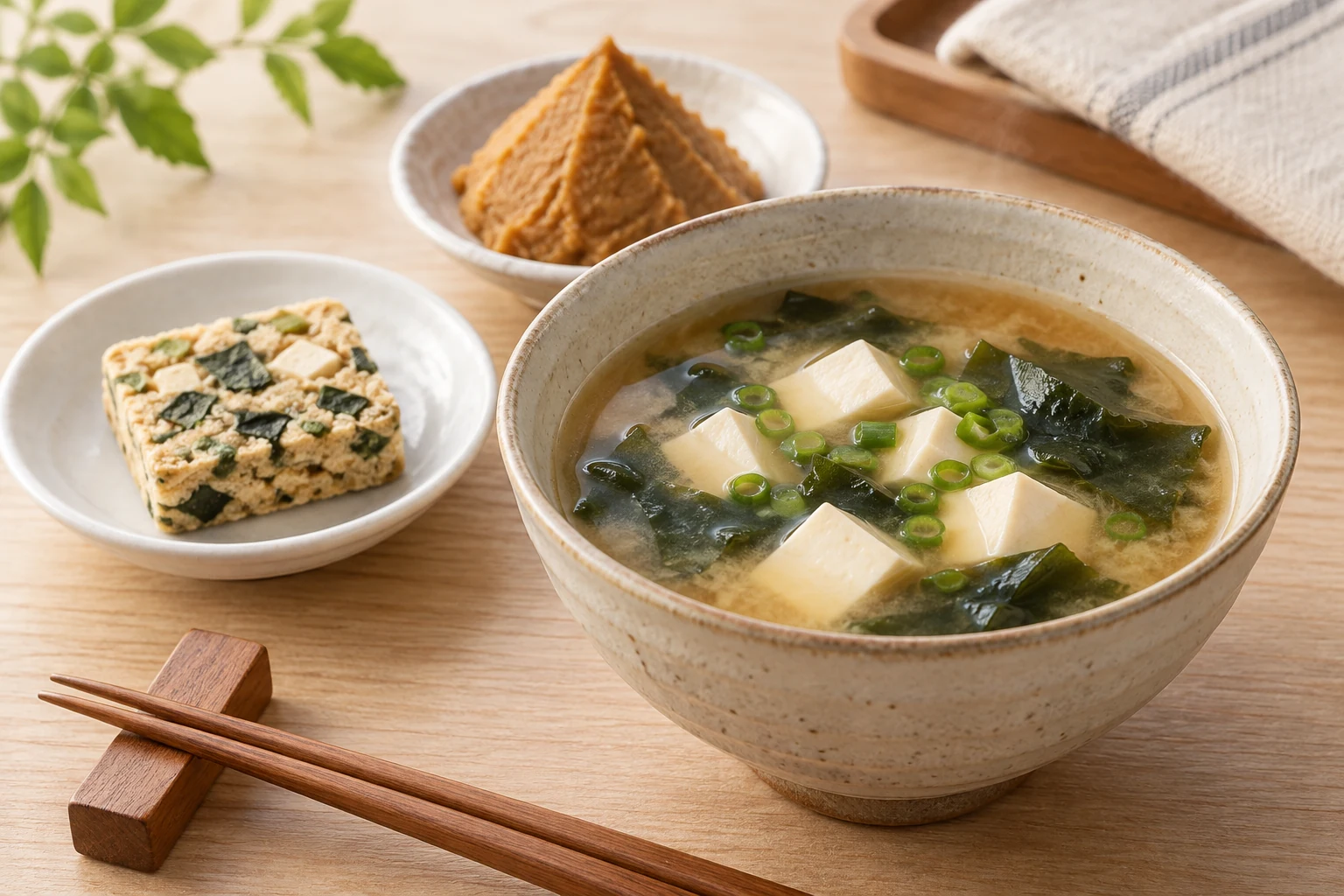 豆腐とわかめの味噌汁